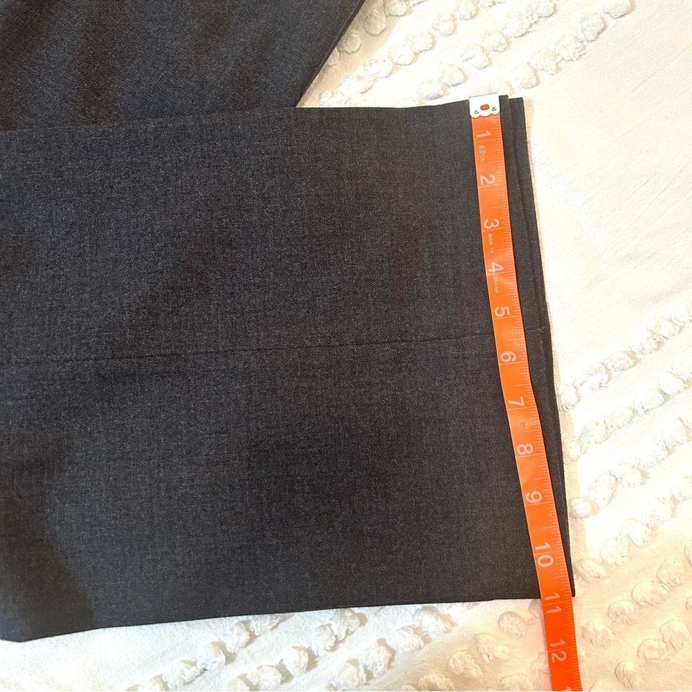Eileen Fisher women’s Wool Wide leg Charcoal Trousers Sz 12 EUC! - Picture 2 of 10